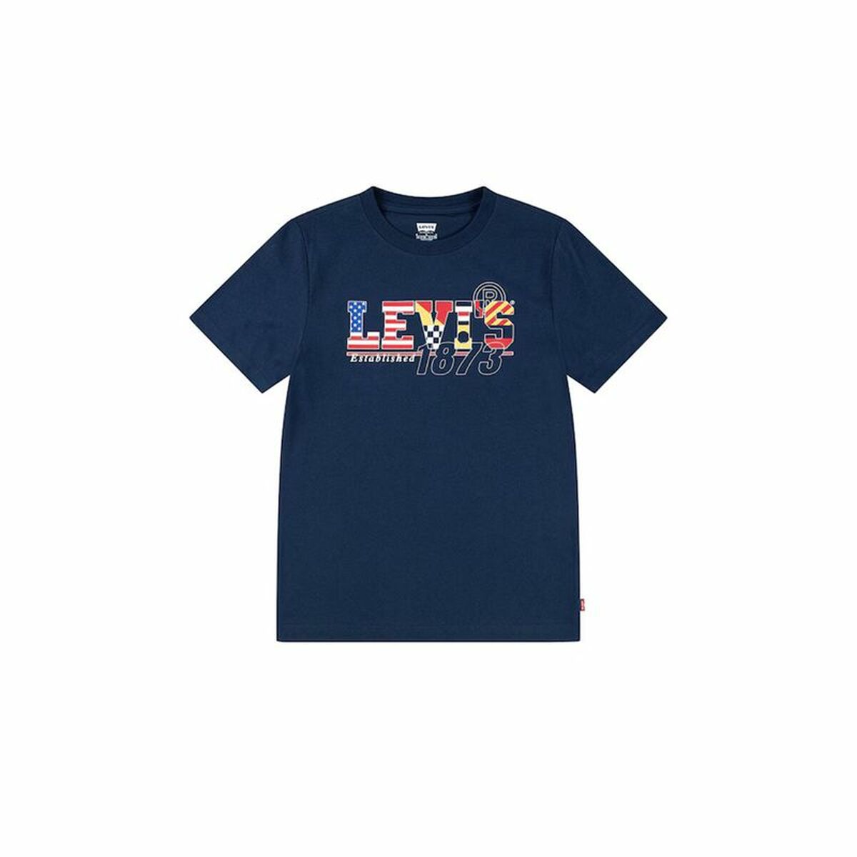 Camisola de Manga Curta Infantil Levi's Lvb Cast Off 4 Anos