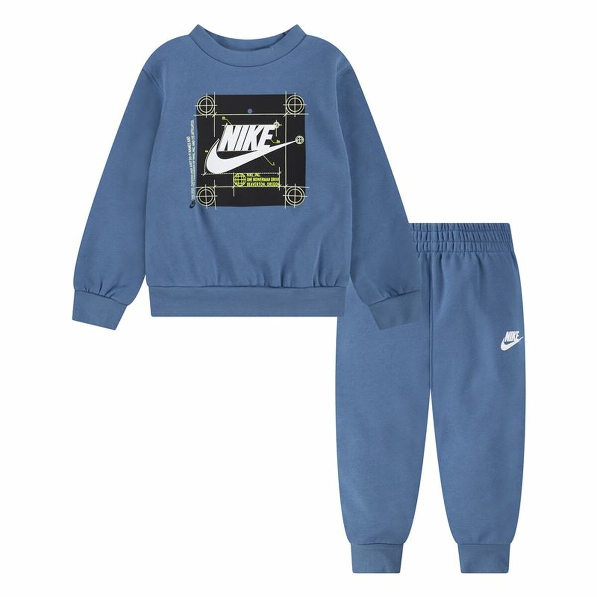 Conjunto Desportivo para Crianças Nike Nkb Nsw Future Utility Crew Azul