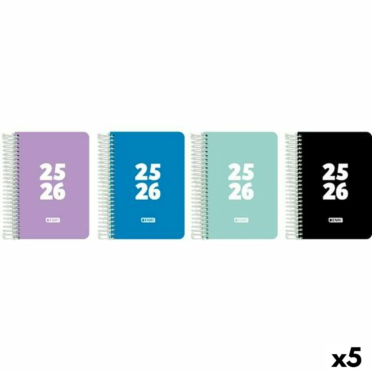 Agenda ENRI Teens 1/8 12 x 18 cm 2025-2026 (5 Unidades)