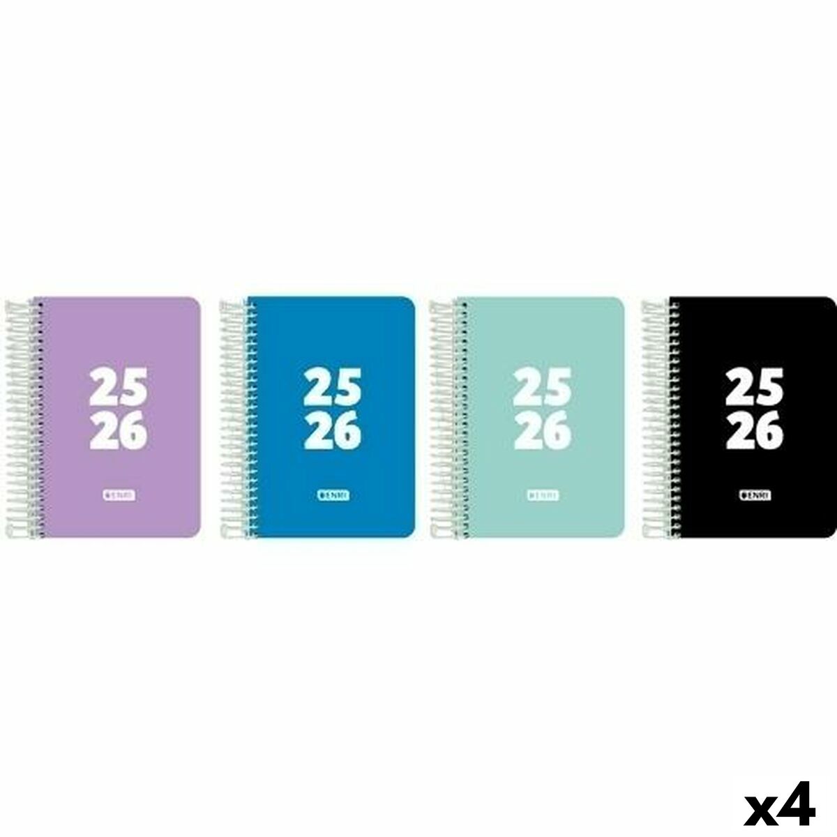 Agenda ENRI Teens 1/4 15 x 21 cm 2025-2026 (4 Unidades)