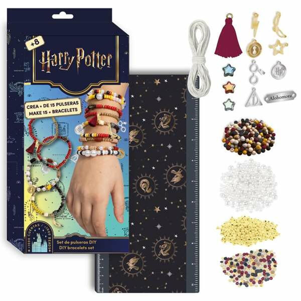 Kit Criação de Pulseiras e Colares Harry Potter 13 x 28,5 x 4 cm