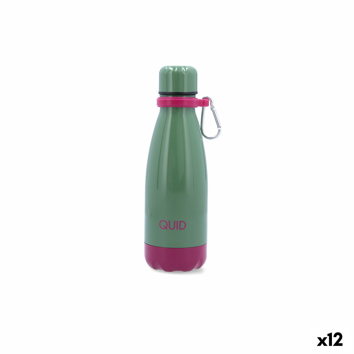 Garrafa Térmica Quid Sarao Verde 350 ml (12 Unidades)