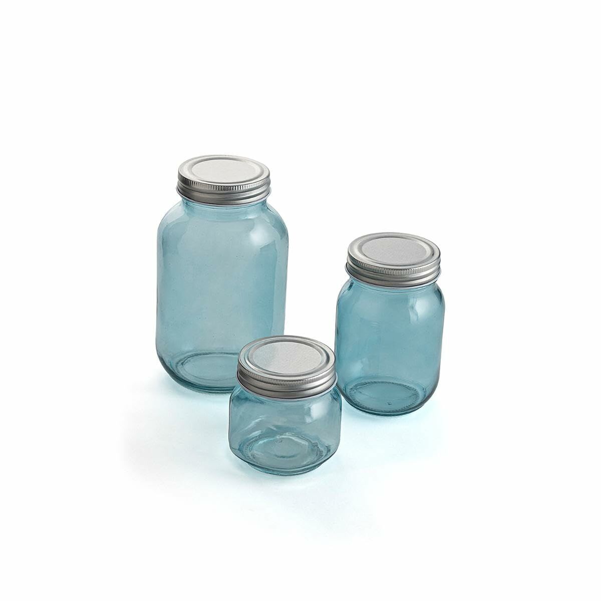 Conjunto de Potes Quid Minimal Bege 100 ml 250 ml 450 ml 3 Peças