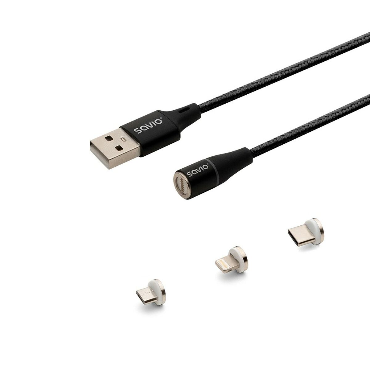 Cabo USB Savio CL-152 Preto 1 m