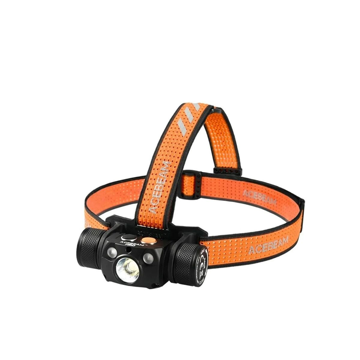 Lanterna LED para a Cabeça Acebeam H30 R+CRI 6500K Preto Laranja 4000 Lm