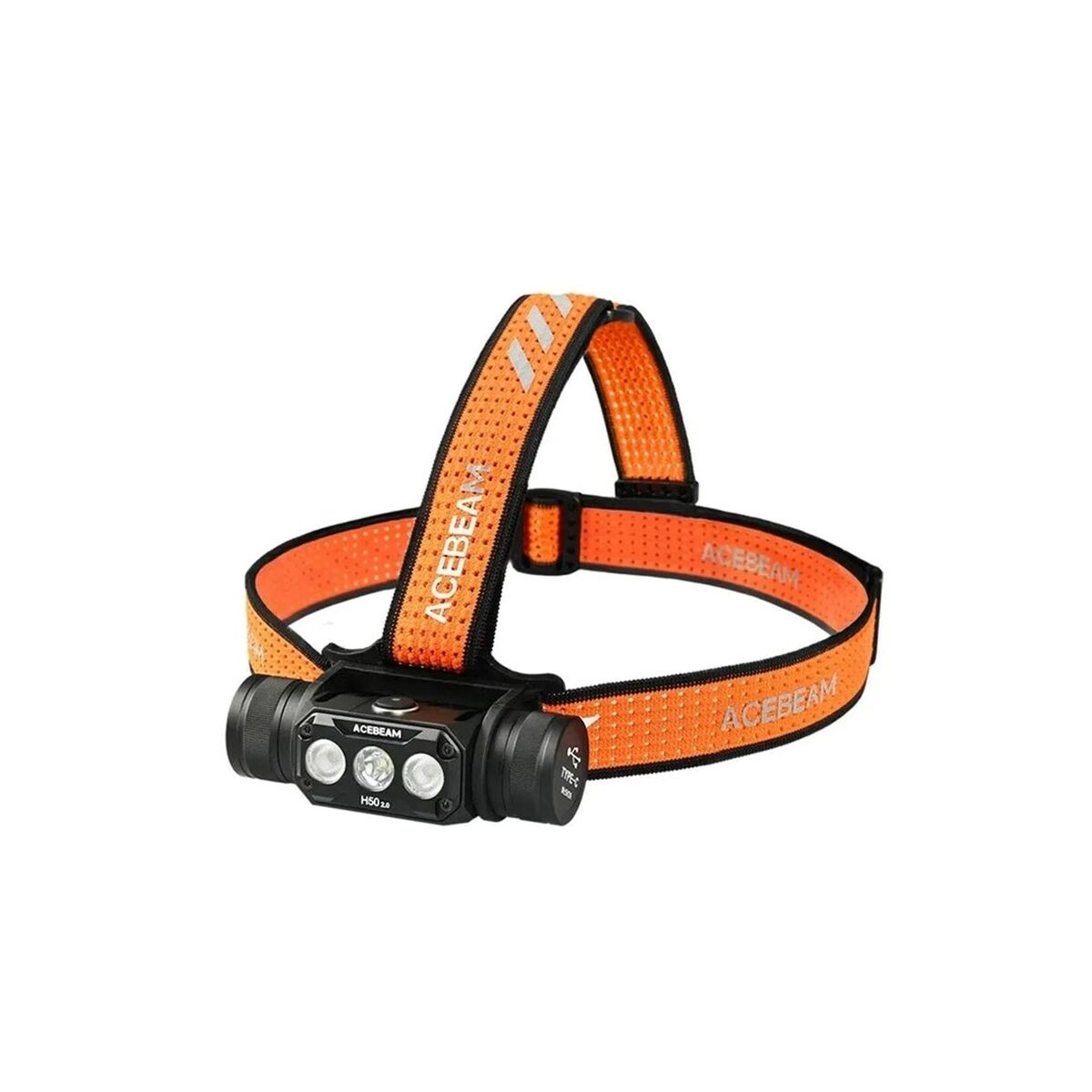 Lanterna LED para a Cabeça Acebeam H50 2.0 Preto Laranja