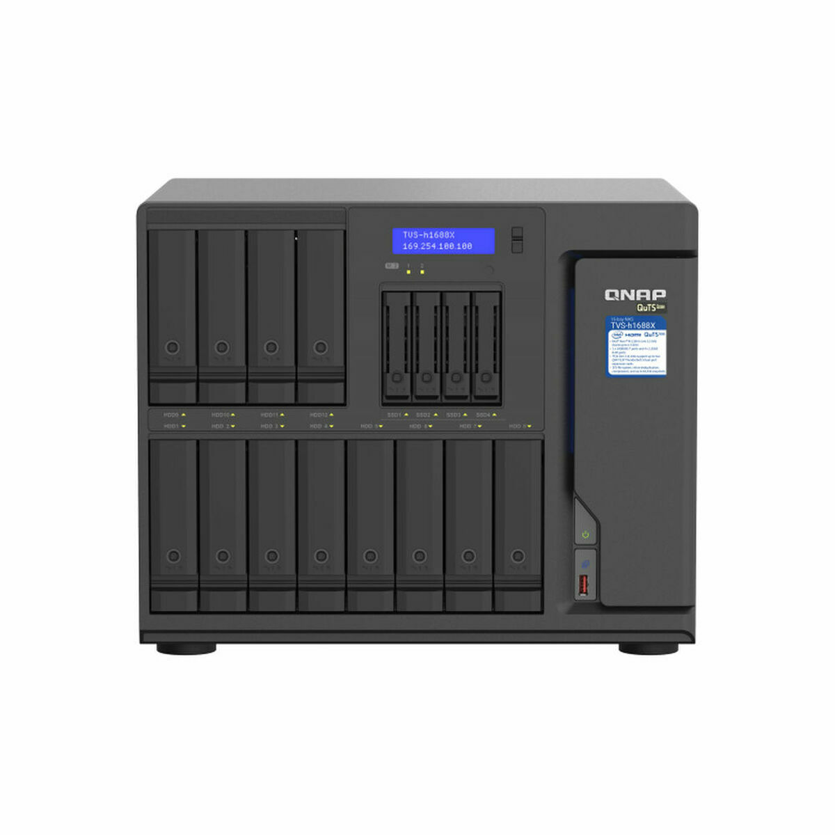 Armazenamanto em Rede NAS Qnap TVS-H1688X-W1250-32G Preto