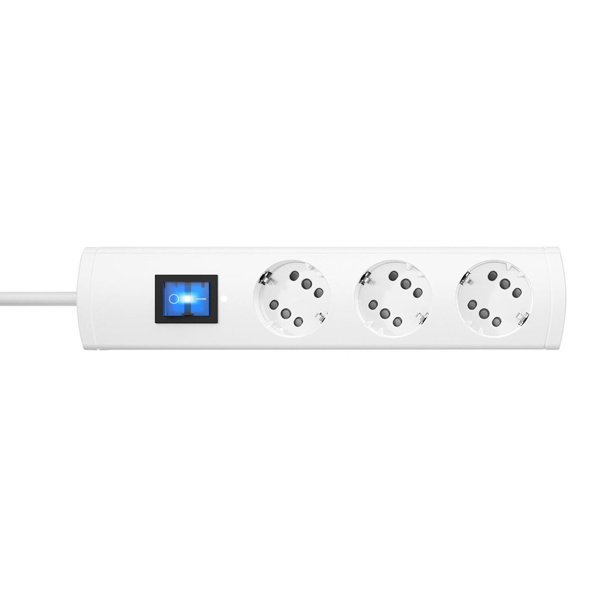 Extensão com 3 Tomadas Schuko com Interruptor Kopp Duoversal Plus 3600 W (1,4 m)