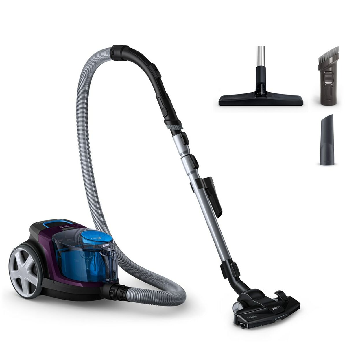 Aspirador sem Saco Philips FC9333/09 Azul Preto Cinzento Violeta 900 W 750 W