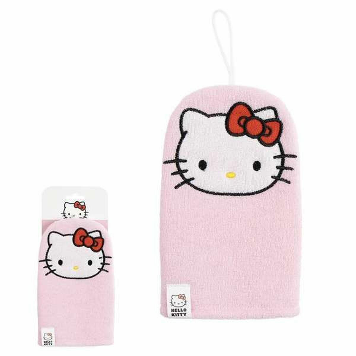 Luva de Banho Hello Kitty Cor de Rosa