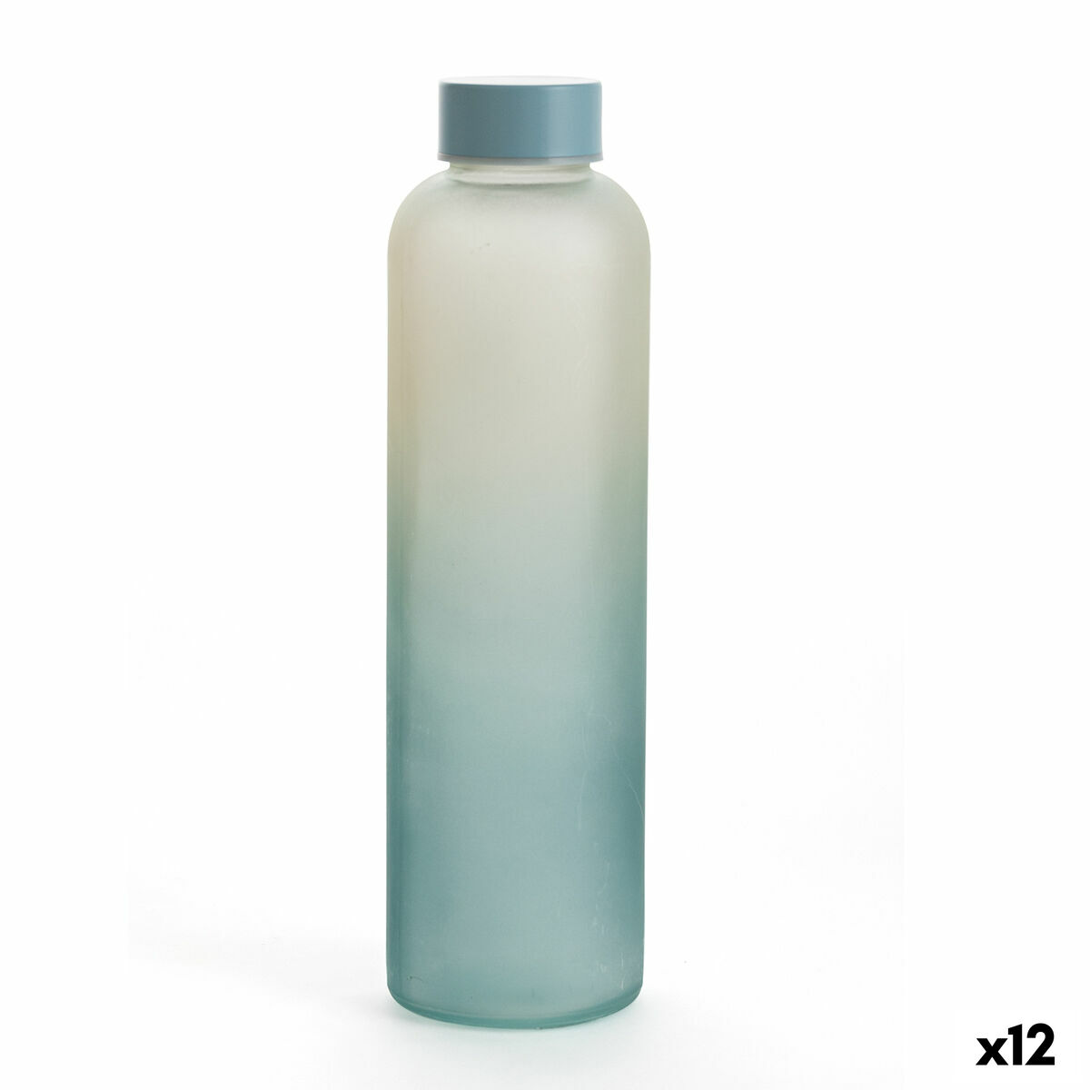 Garrafa de água Quid Quidate Azul Vidro 600 ml (12 Unidades)
