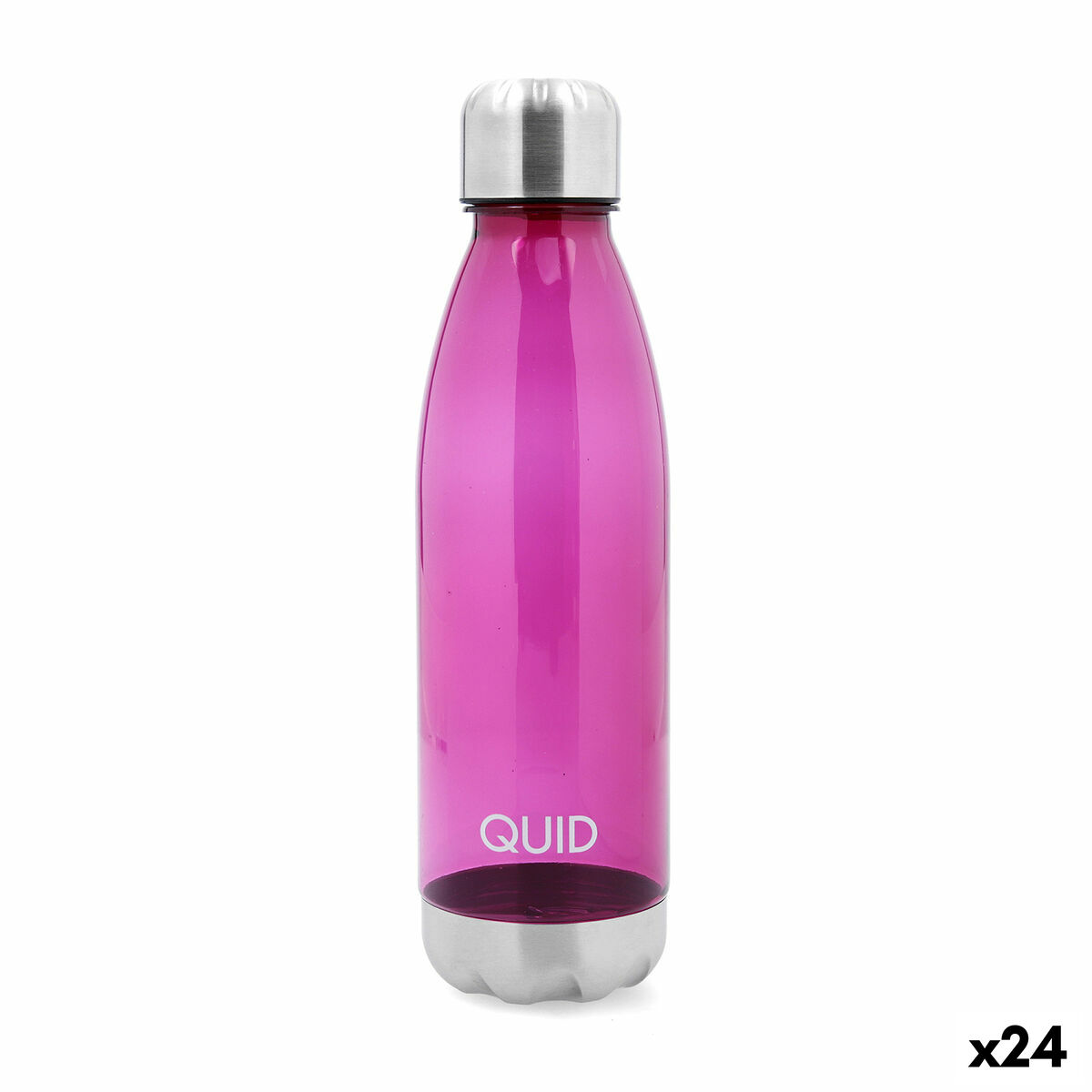 Garrafa de água Quid Sarao Cor de Rosa Plástico 750 ml (24 Unidades)