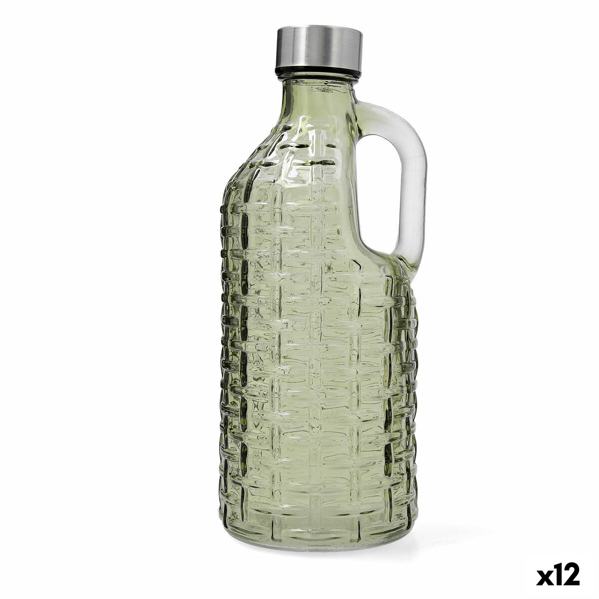 Garrafa de água Quid Calypso Verde Vidro 1 L (12 Unidades)