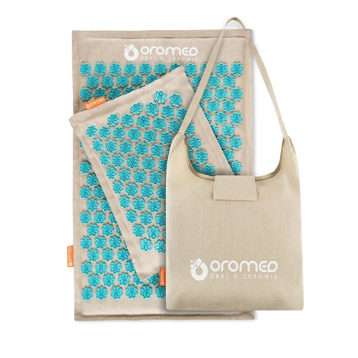 Esteira de Acupressão Acolchoada Oromed ORO-HEALTH SZARY Cinzento 43 x 67 cm
