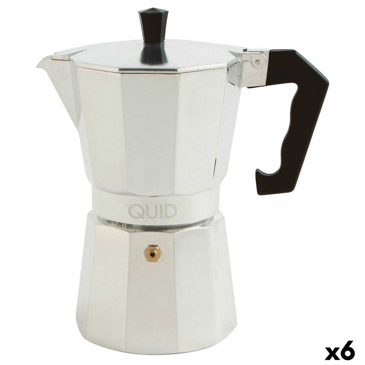 Cafeteira Quid Cesena Aço Metal Baquelite