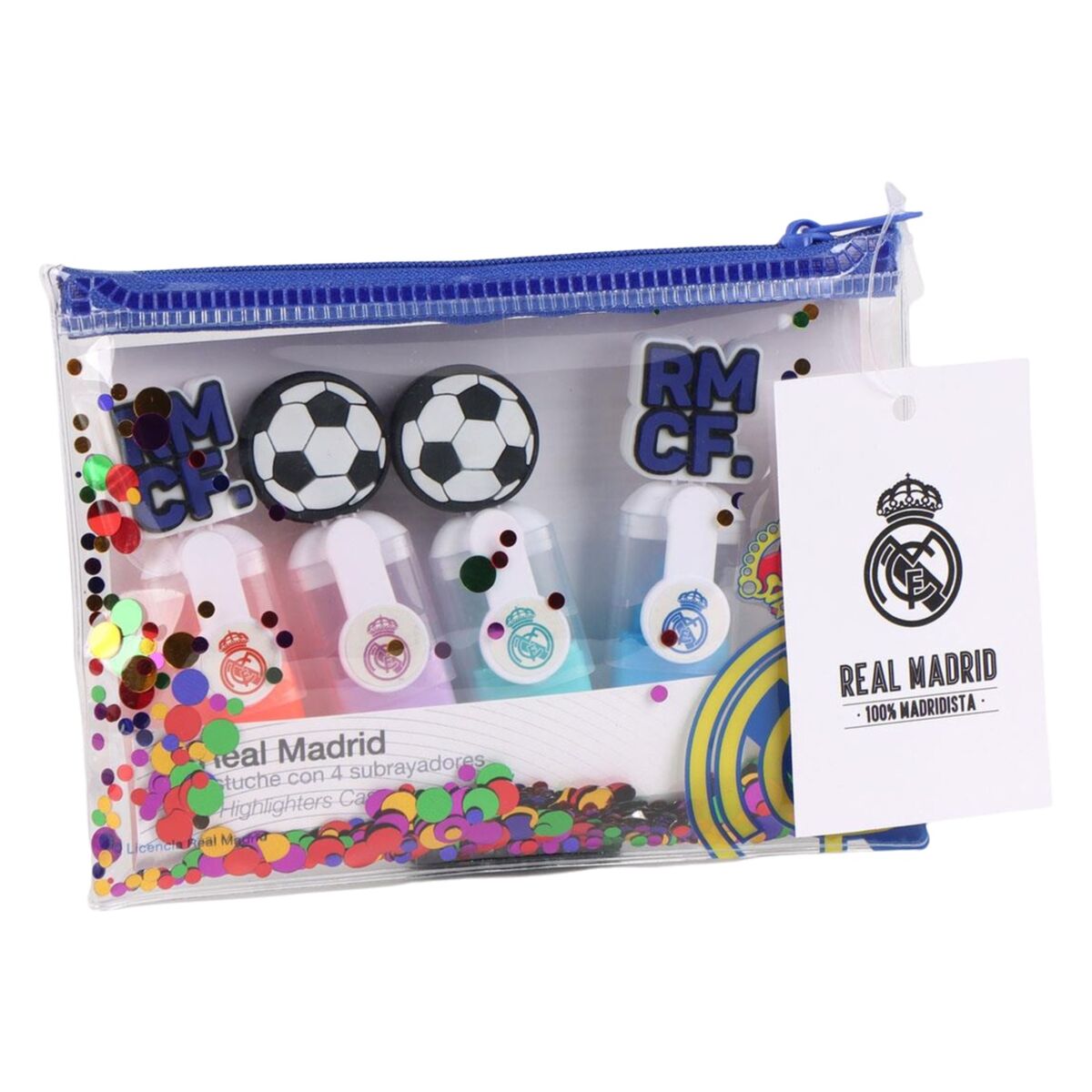 Conjunto de Marcadores Real Madrid C.F. Multicolor 5 Peças
