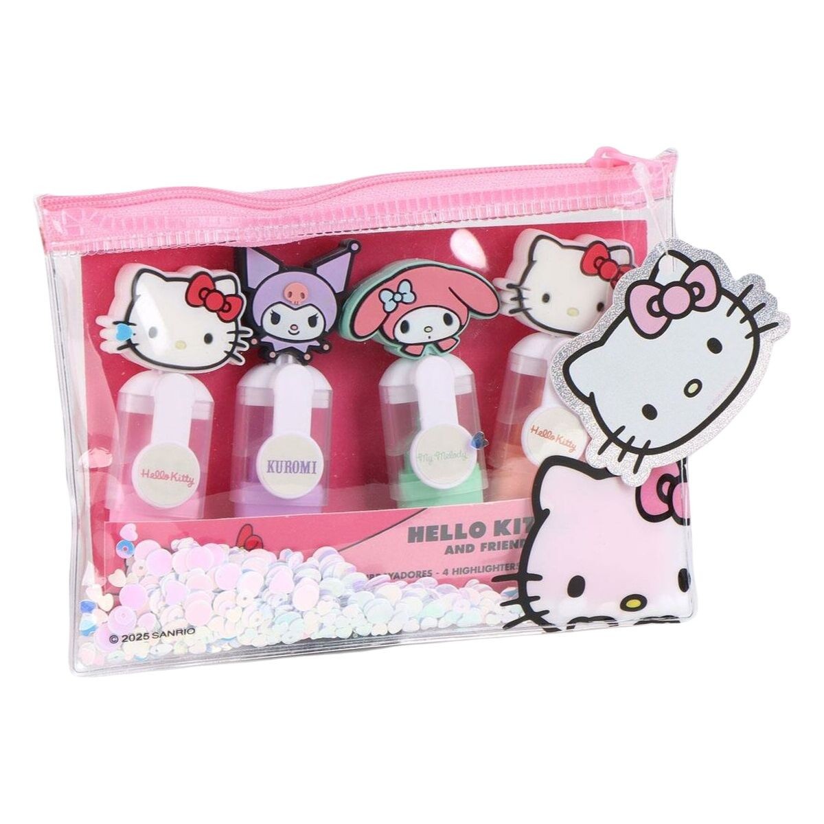 Conjunto de Marcadores Hello Kitty Multicolor 5 Peças
