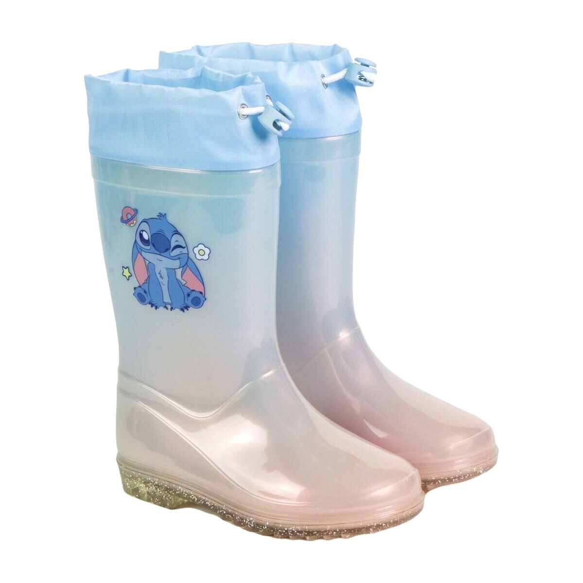 Botins Infantis Stitch Azul Claro