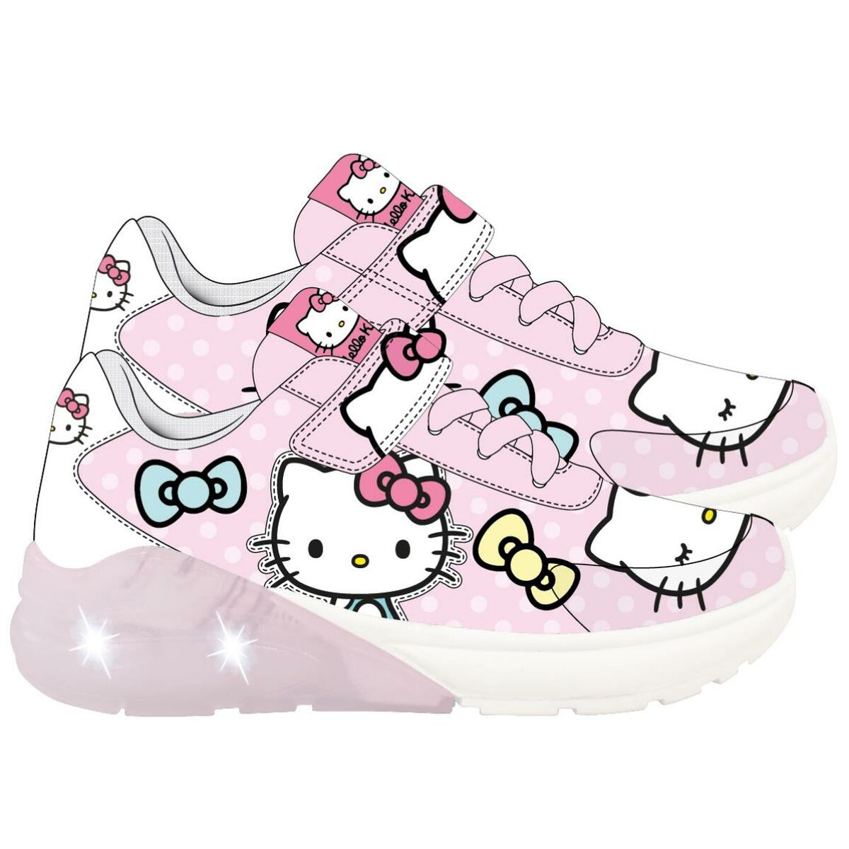 Sapatilhas Desportivas com LED Hello Kitty Cor de Rosa