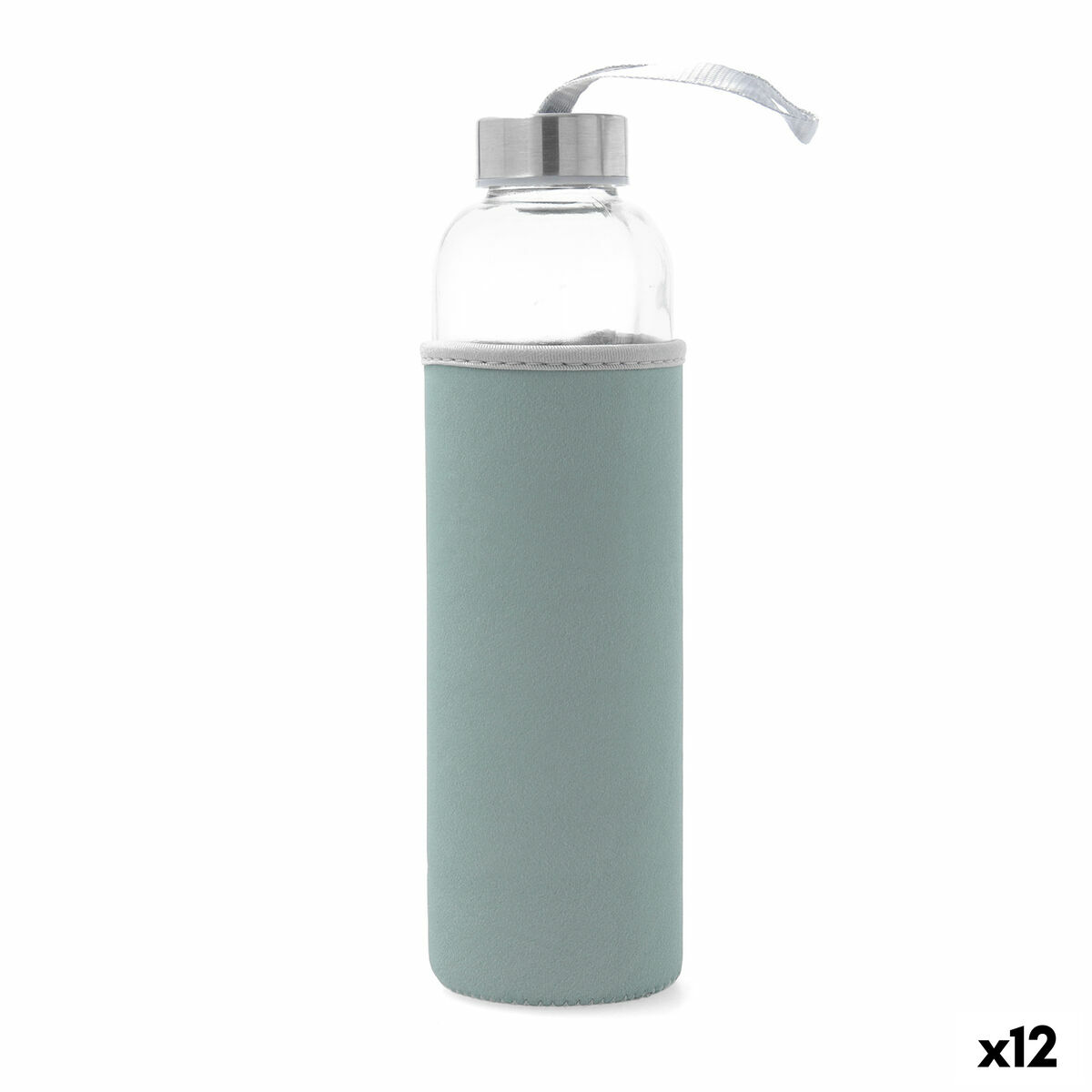 Garrafa de água Quid Quidate Azul Vidro 600 ml (12 Unidades)