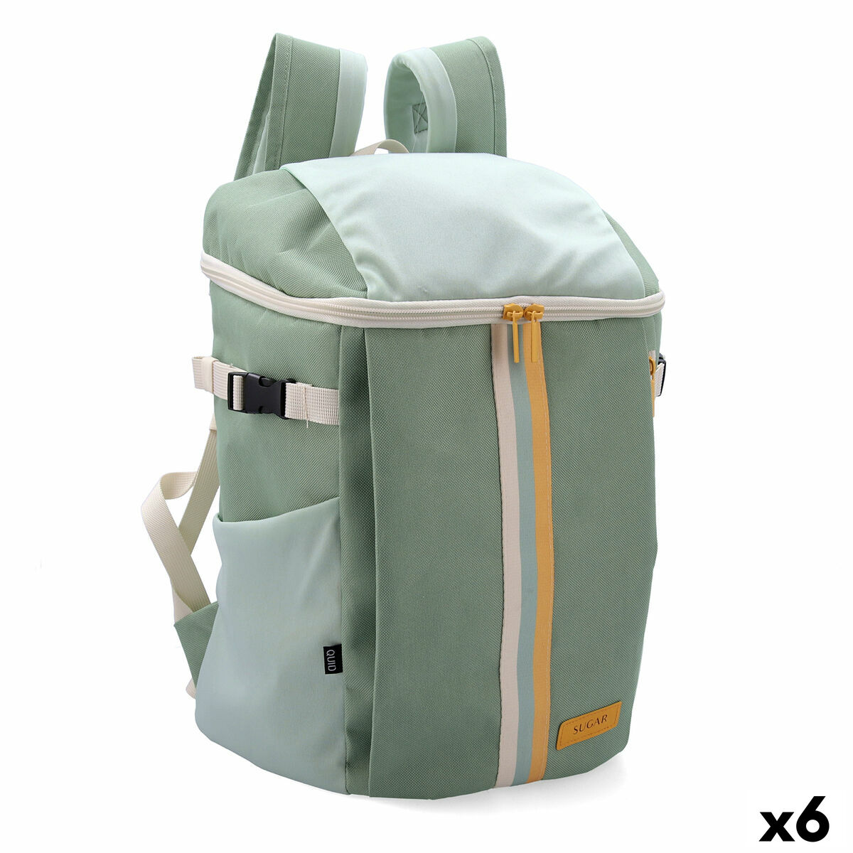 Mochila Geleira Quid Sugar Verde Têxtil 20 L 30 x 22 x 4 cm (6 Unidades)