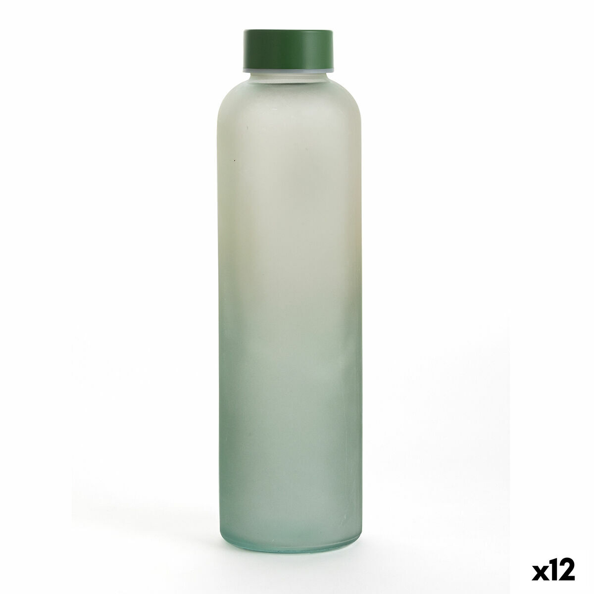 Garrafa de água Quid Quidate Verde Vidro 600 ml (12 Unidades)