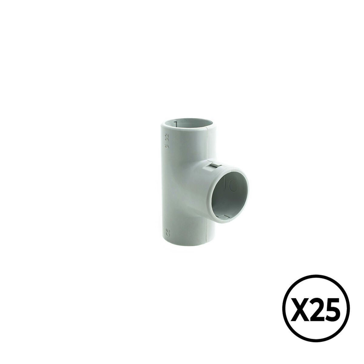 Braçadeira Tupersa PVC Forma de T Ø 20 mm (25 Unidades)