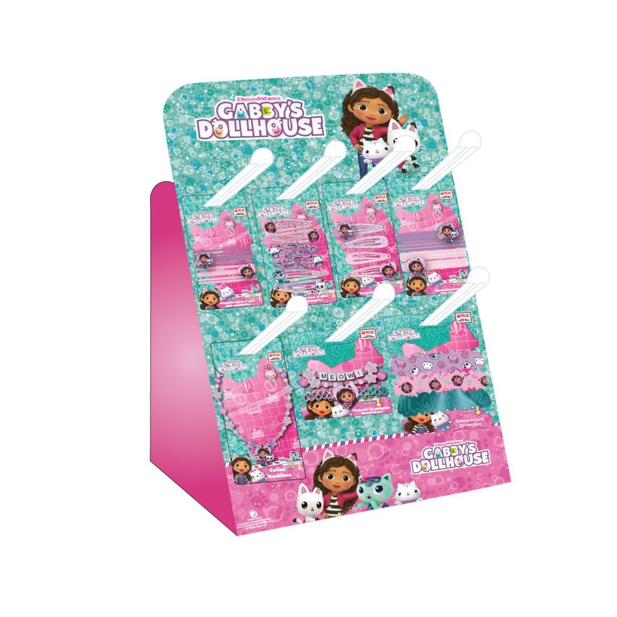 Ganchos para o Cabelo Gabby's Dollhouse Cor de Rosa