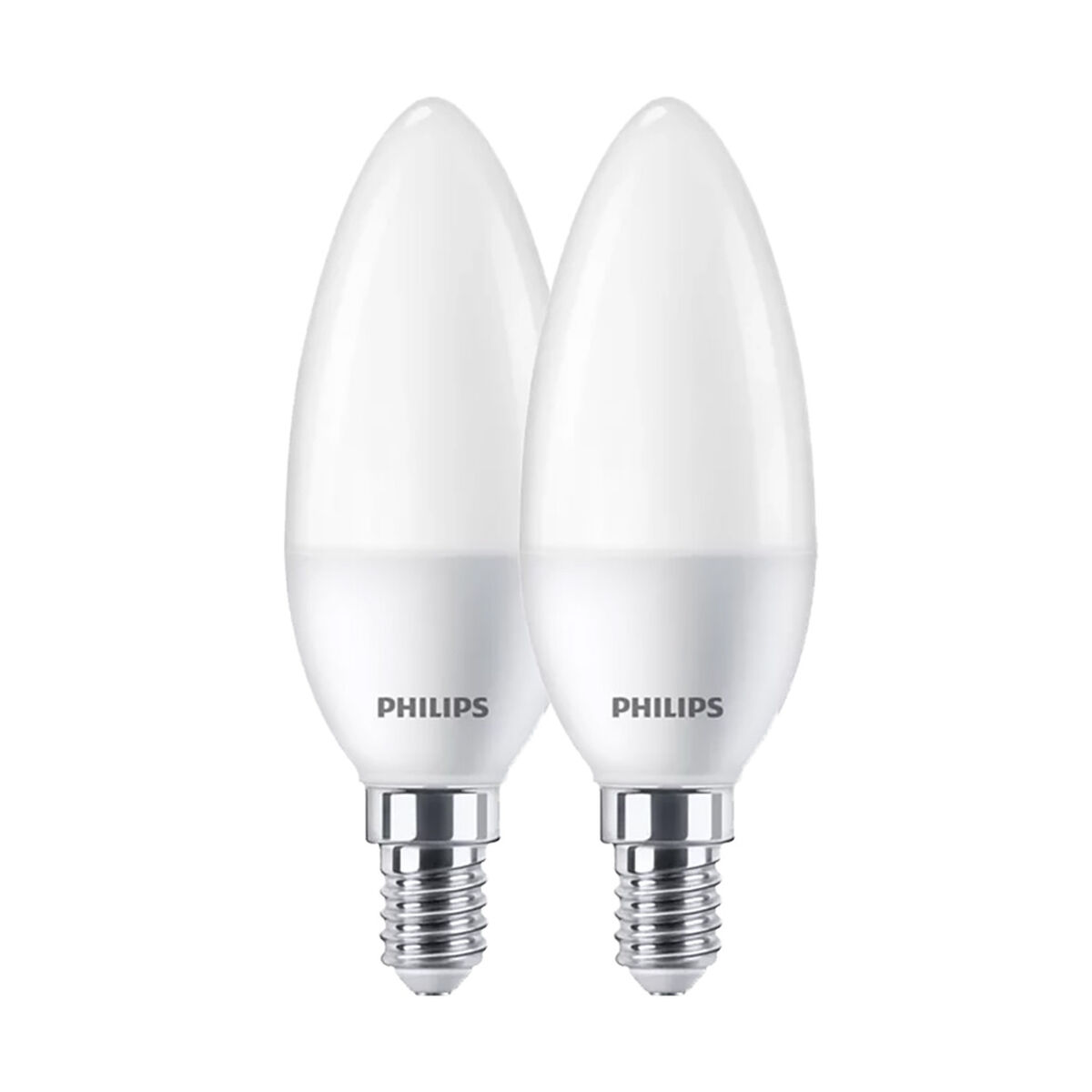 Lâmpada vela Philips E 7 W E14 806 lm Ø 3,8 x 11,4 cm 2 Unidades (4000 K)