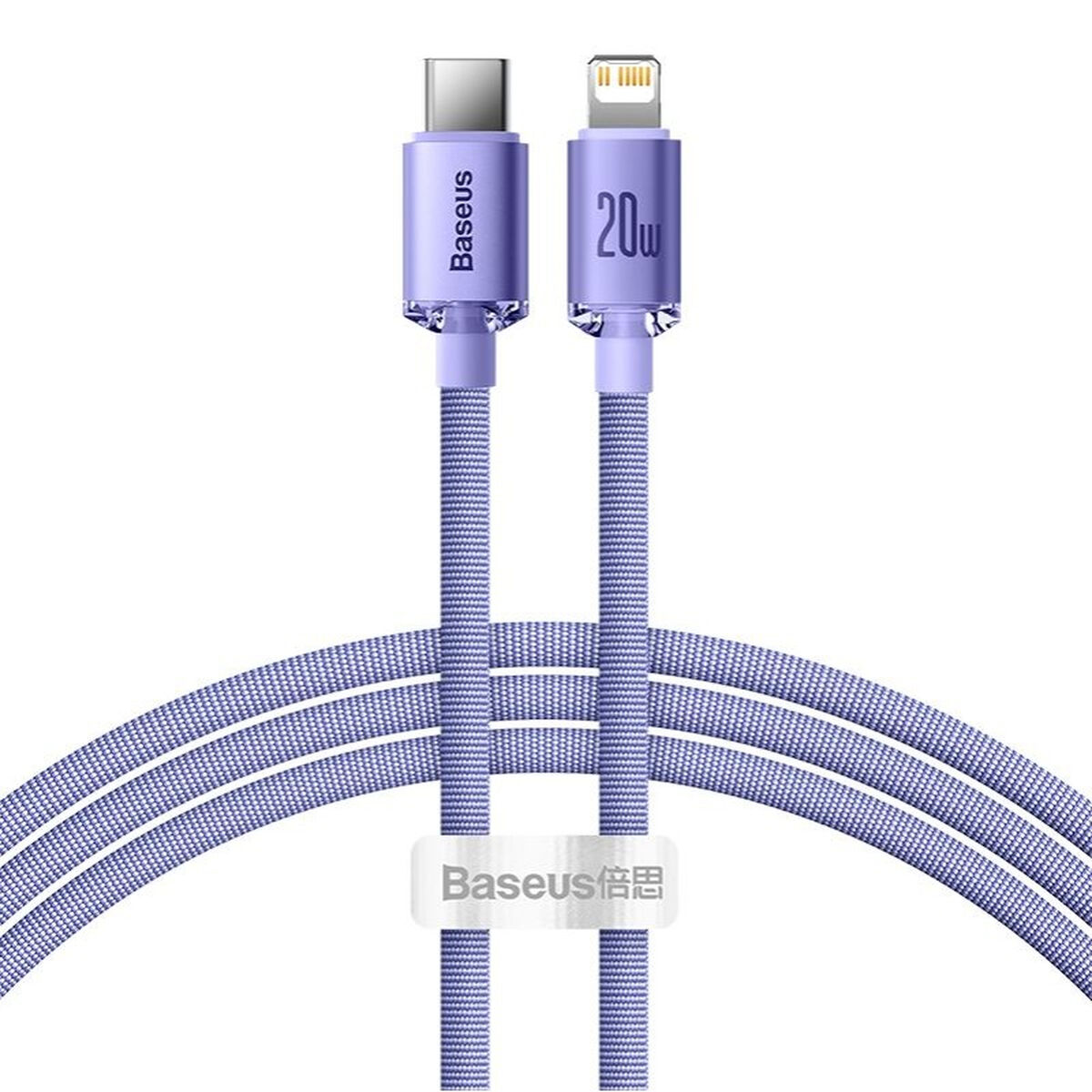 Cabo USB-C para Lightning Baseus CAJY000205 Roxo 1,2 m