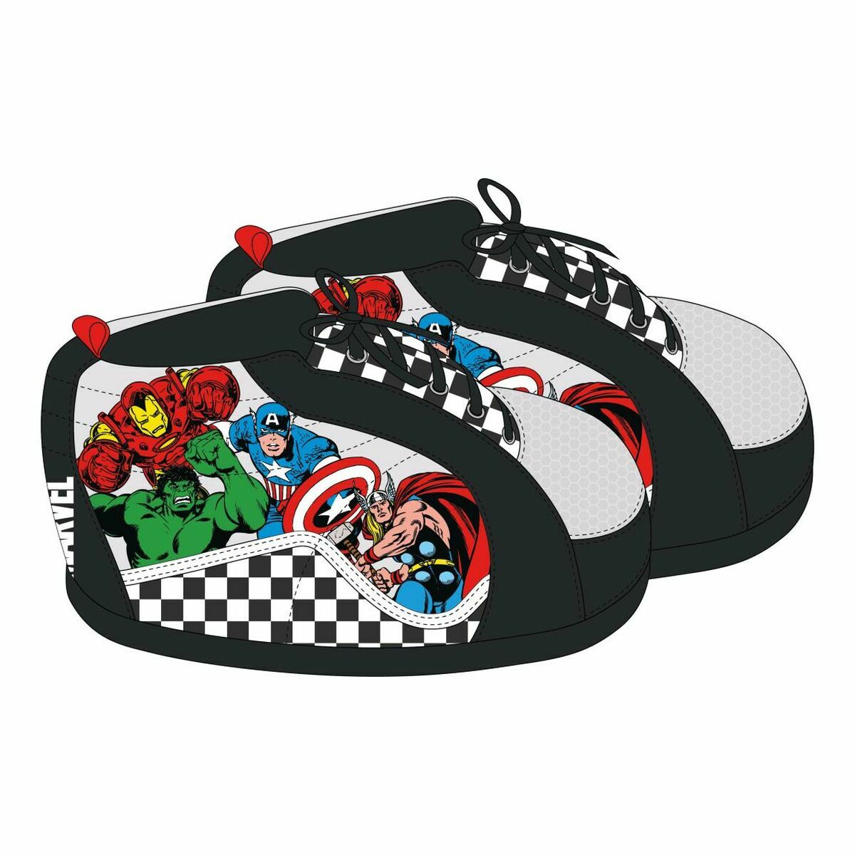 Chinelos de casa Marvel Preto