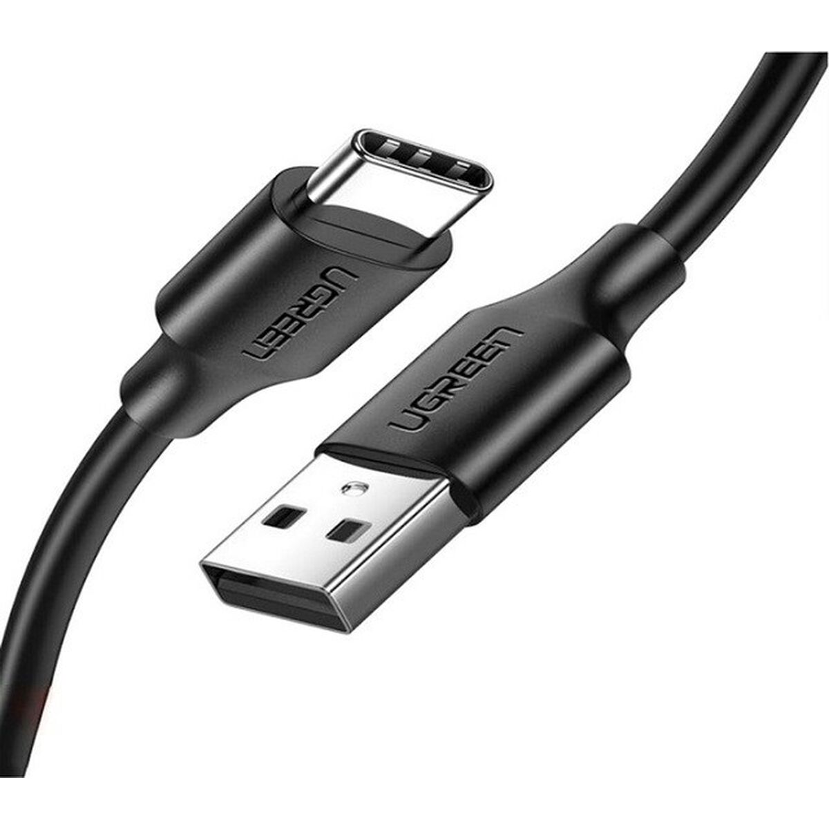 Cabo USB A para USB-C Ugreen 60114 Preto 25 cm
