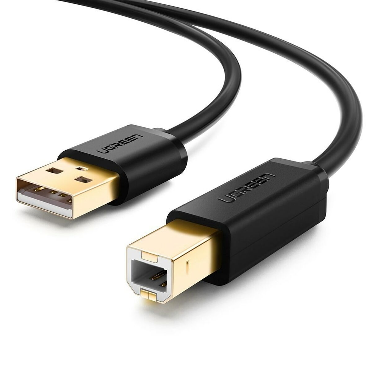 Cabo USB 2.0 A para USB B Ugreen 10351 Preto 3 m