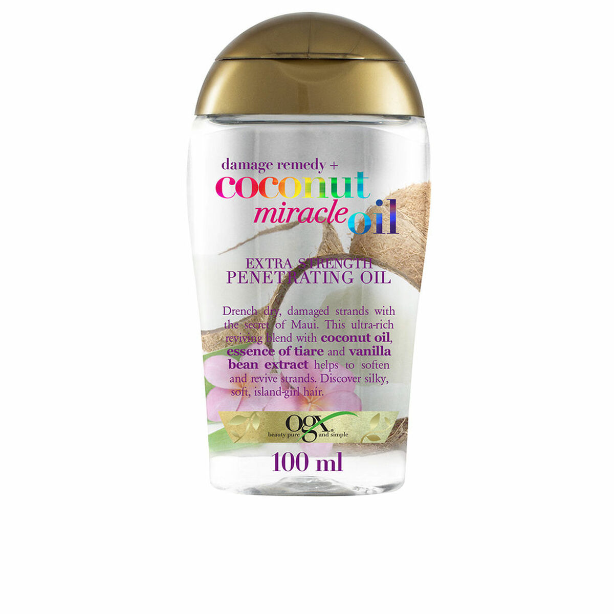 Tratamento Capilar Fortalecedor OGX COCONUT MIRACLE OIL 100 ml