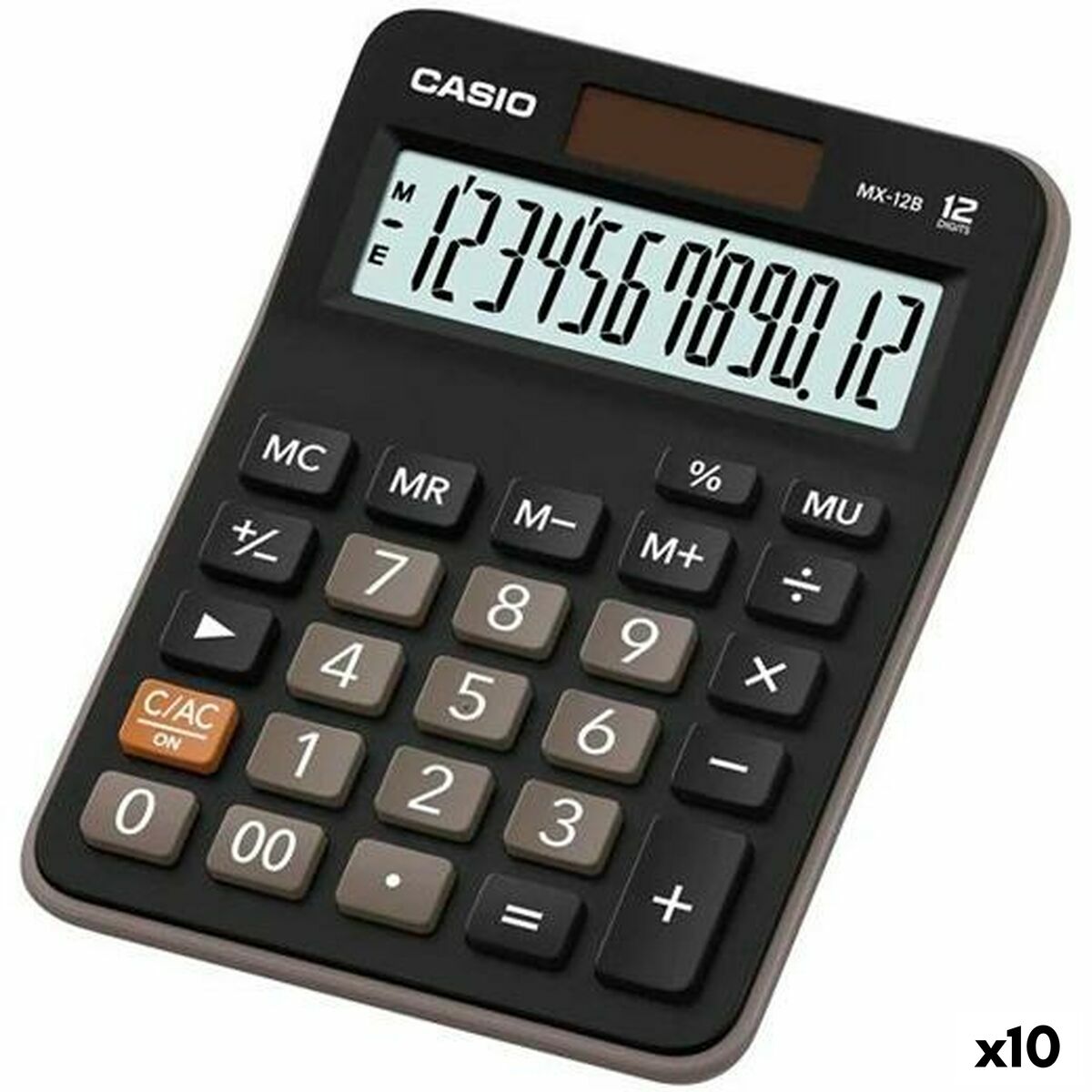 Calculadora Casio MX-12B Preto 14,7 x 10,6 x 2,9 cm (10 Unidades)