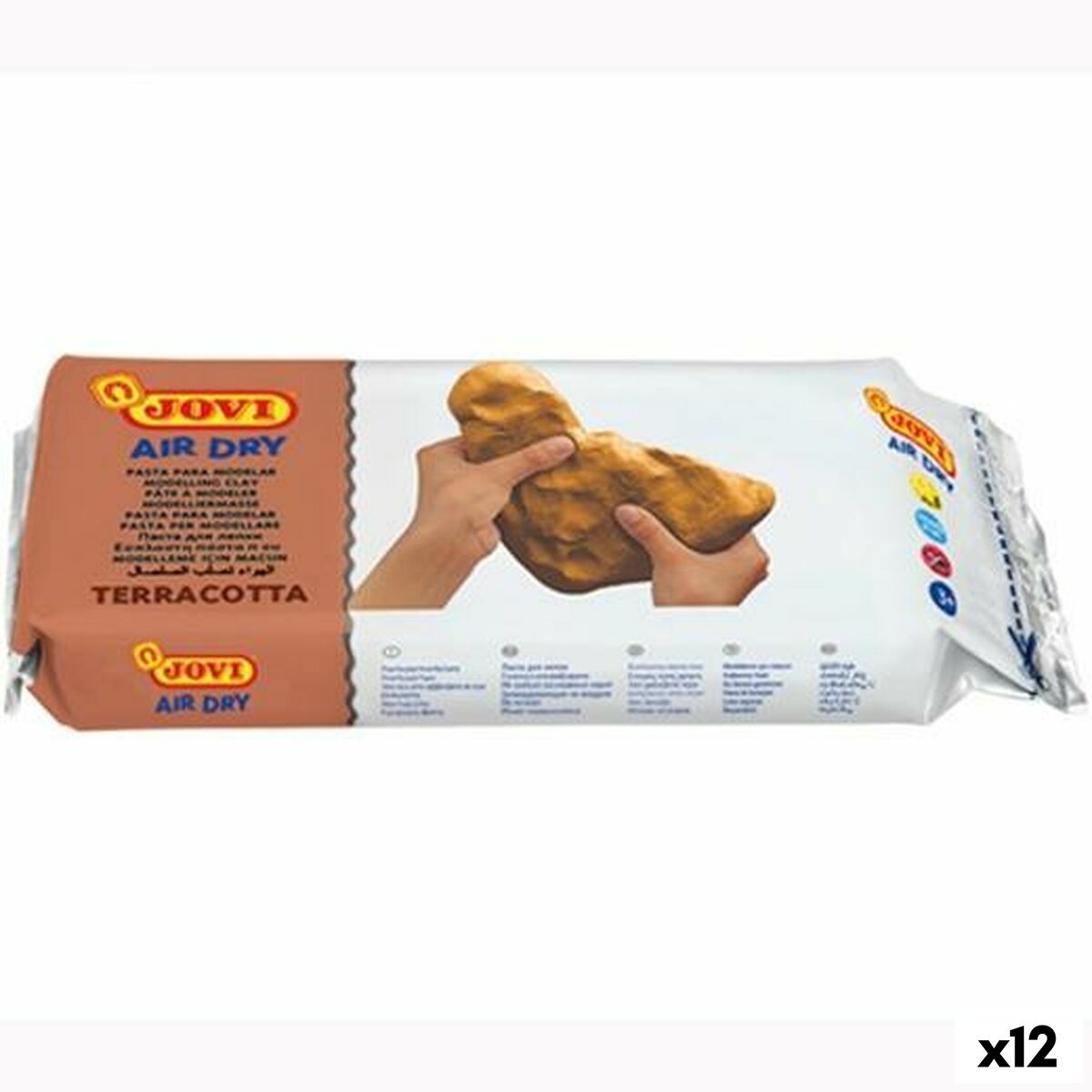 Pasta para modelar Jovi Terracota 1 kg (12 Unidades)