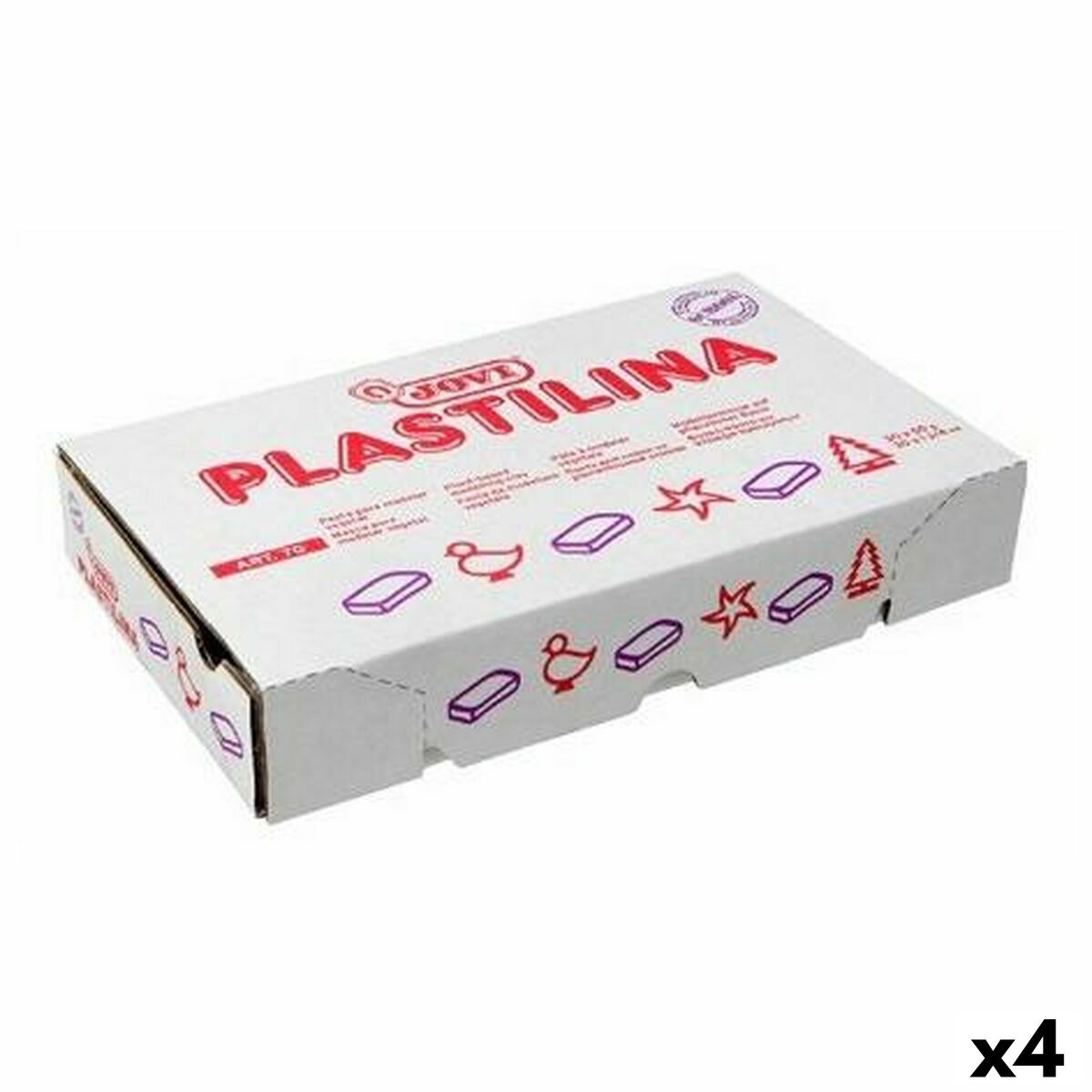 Plasticina Jovi Laranja 150 g 15 Peças (4 Unidades)