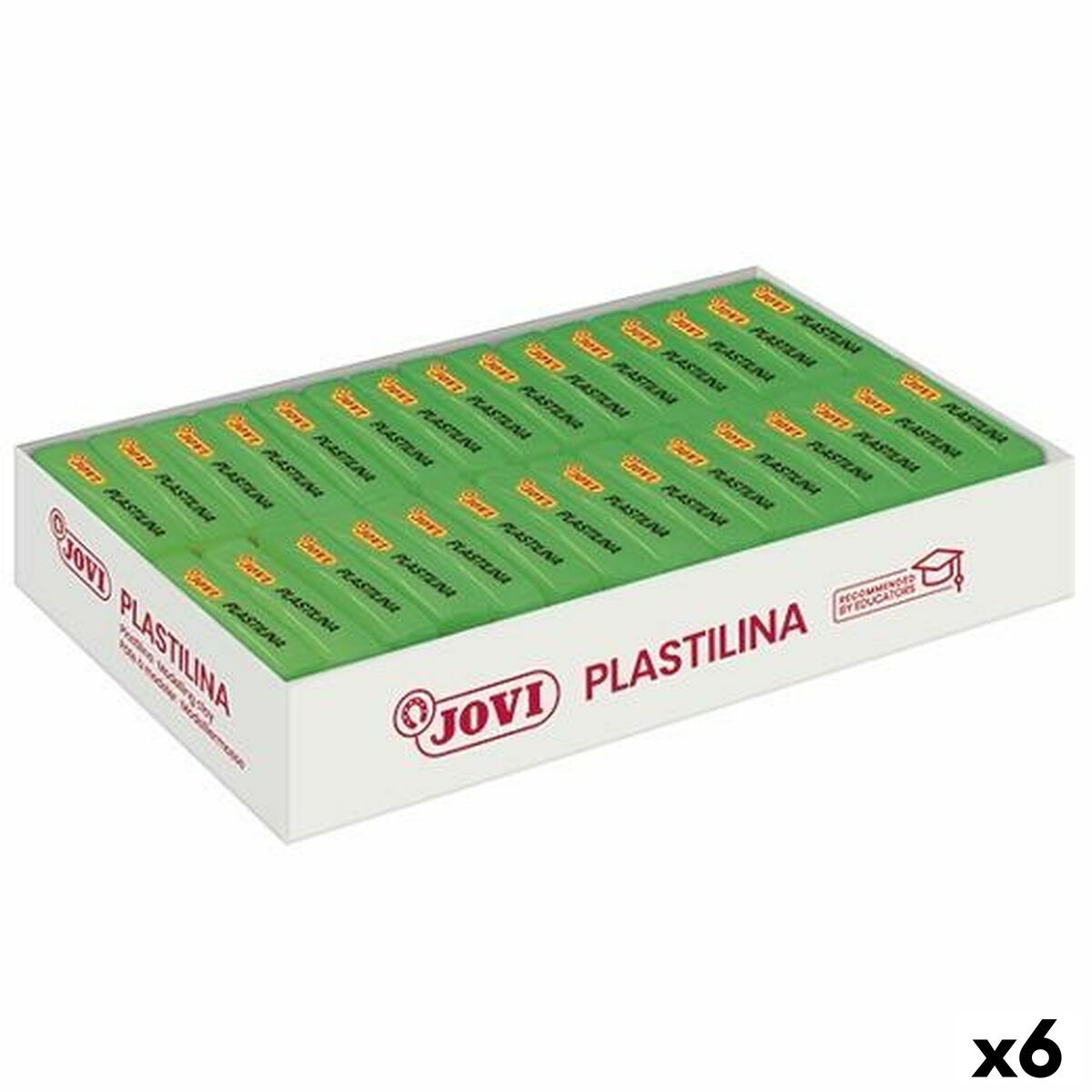 Plasticina Jovi Verde Claro 30 Peças (6 Unidades)
