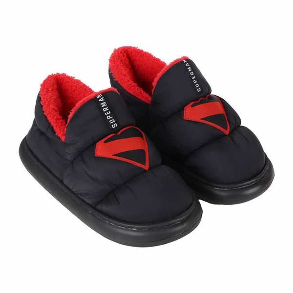 Chinelos de casa Superman Preto