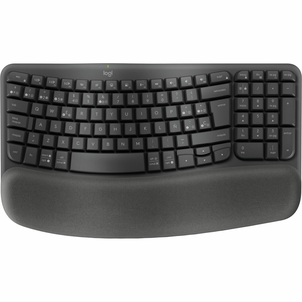 Teclado e Rato Logitech Grafite Aço Qwerty espanhol