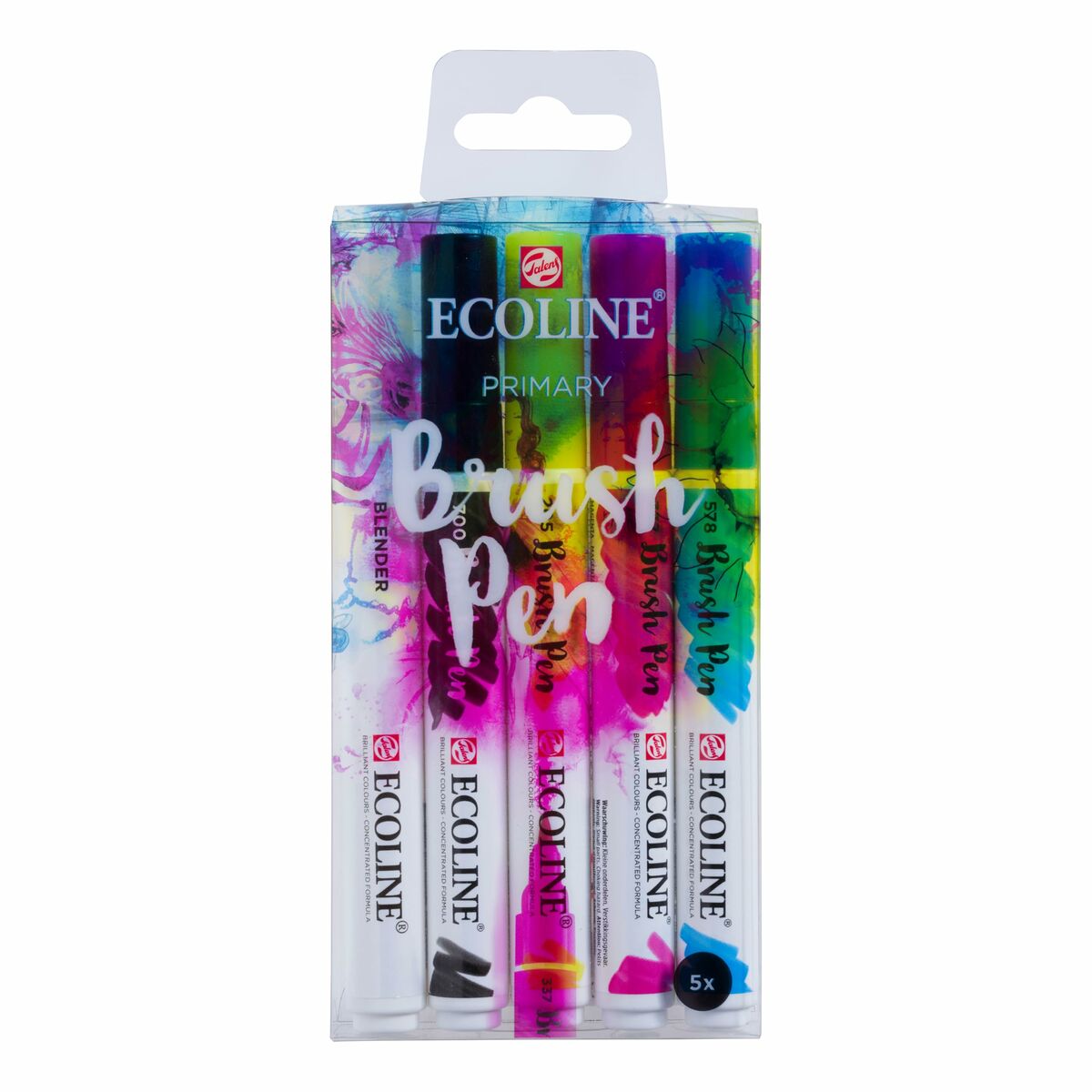 Conjunto de Canetas de Feltro Talens Ecoline BRUSH PEN Multicolor 5 Peças