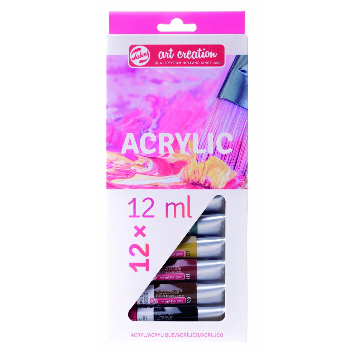 Conjunto de tintas acrílicas Talens Multicolor 12 ml 12 Peças