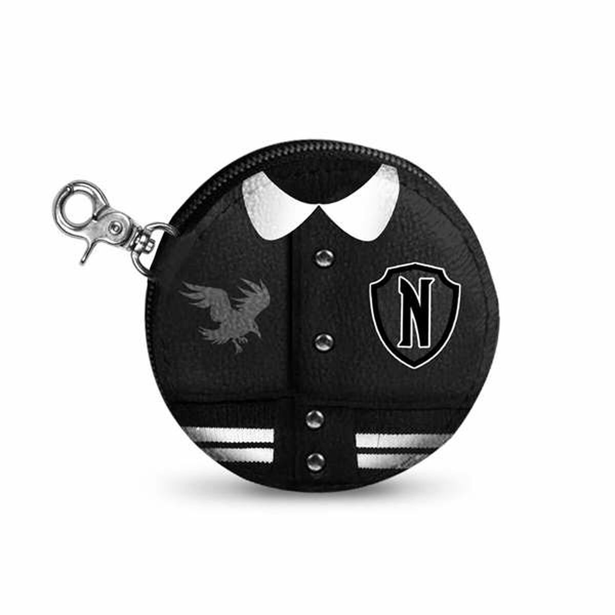 Porta-moedas Wednesday Preto