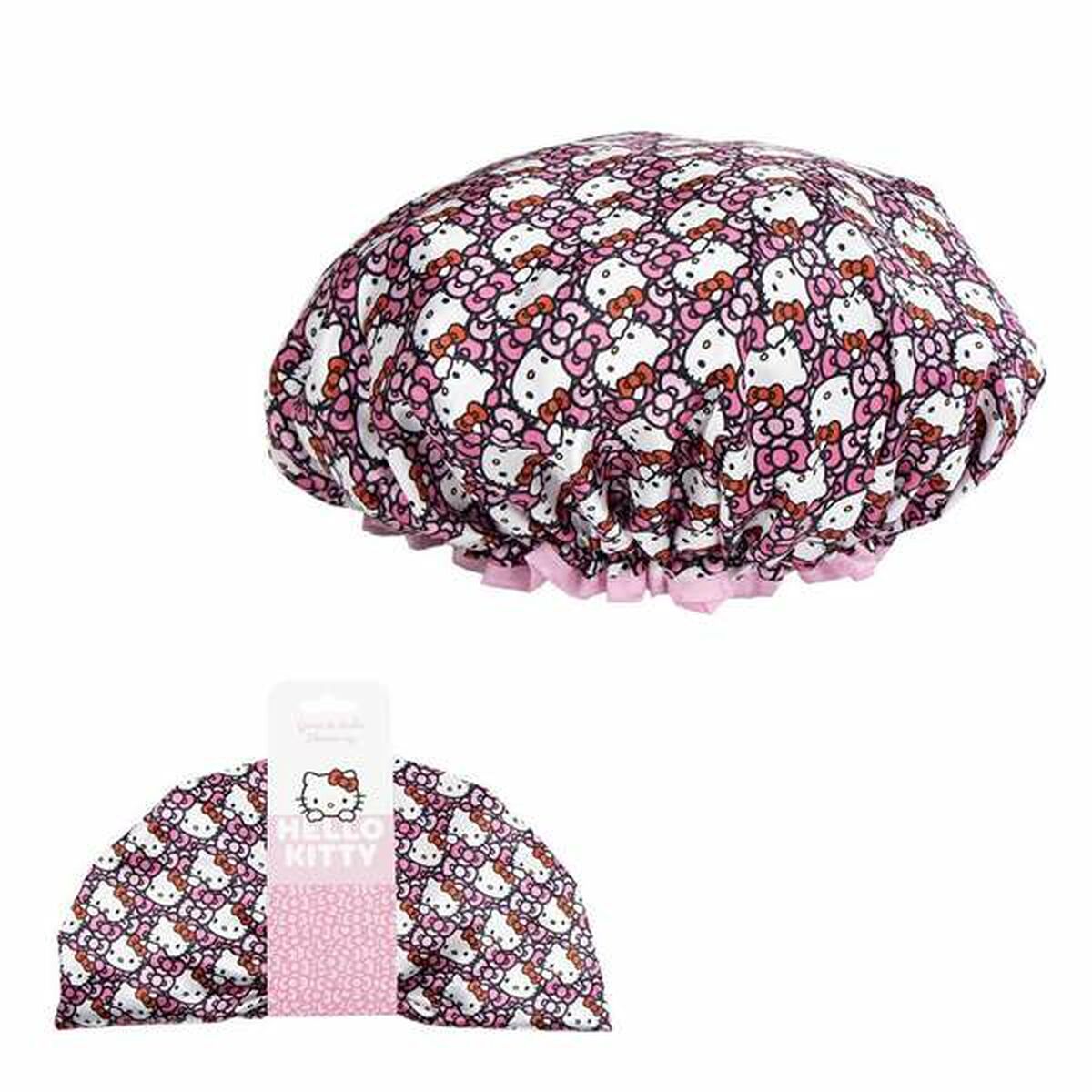 Touca de Banho Hello Kitty Cor de Rosa