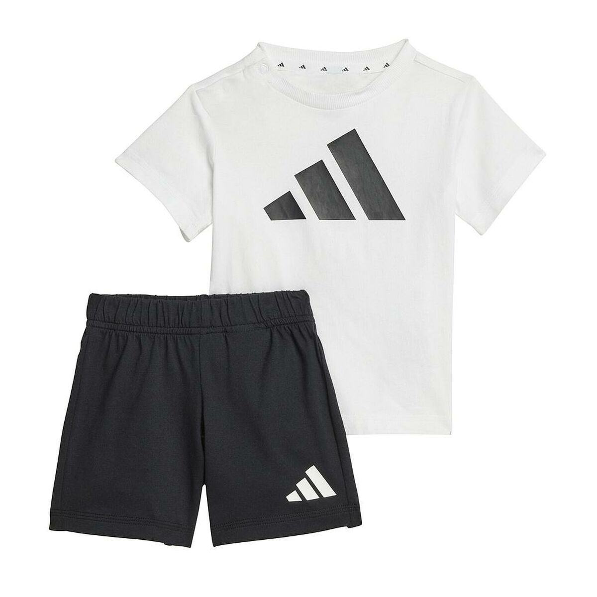Conjunto Desportivo para Crianças Adidas I BL T-SET 160 JE1388 Branco