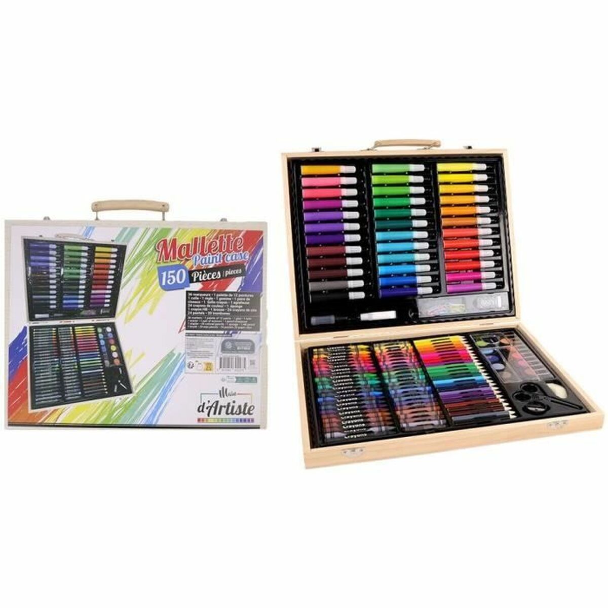 Conjunto de Desenho Multicolor 150 Peças