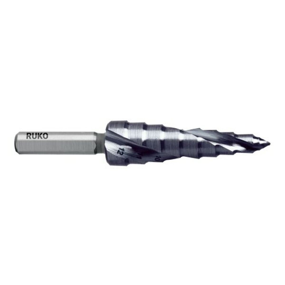 Broca escalonada RUKO FLOWSTEP® 6 mm 9 mm 12 mm
