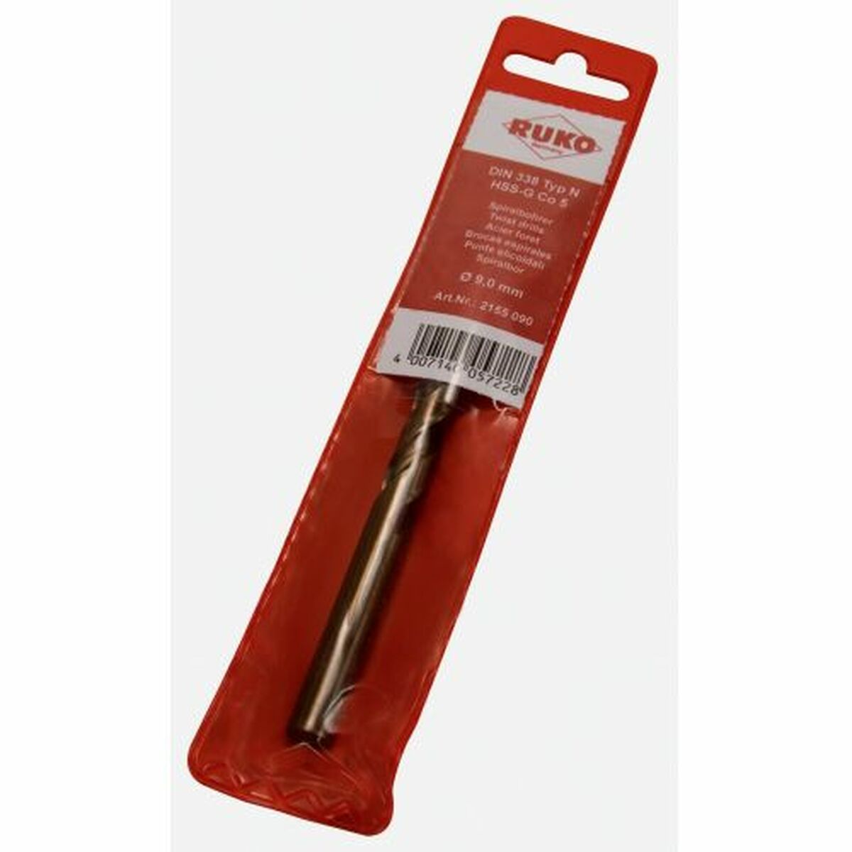 Broca para metal RUKO 12.5 mm DIN 338 Helicoidal Auto-centralizado