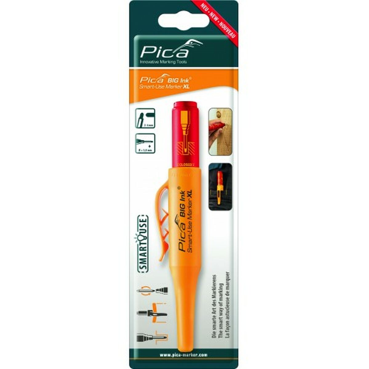 Marcador Pica BIG Ink XL Vermelho