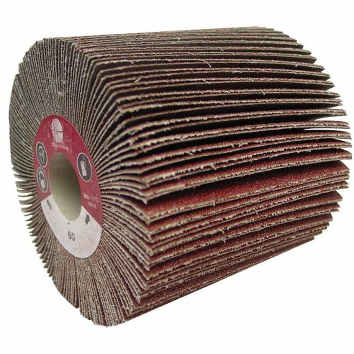 Roda de lixas em camadas com núcleo Calflex 19k 50 mm 110 mm 60 g